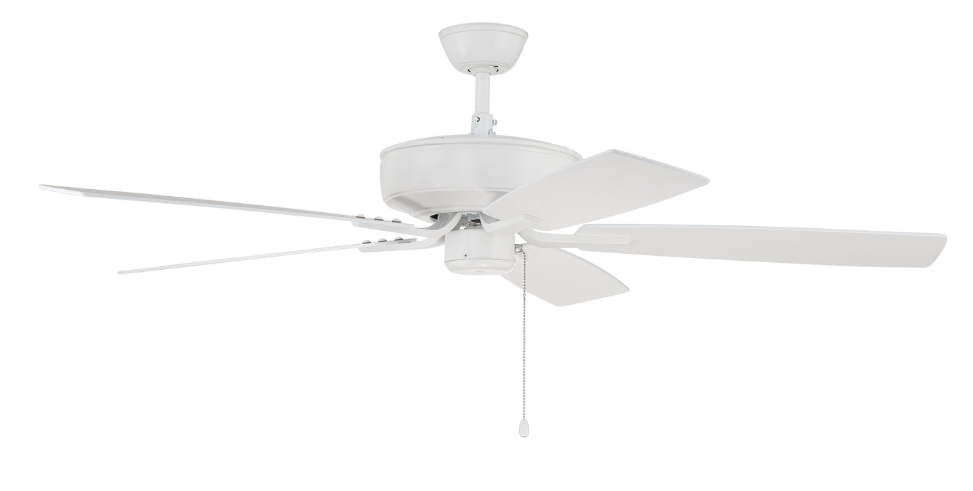 52" Pro Plus in White w/ White/Washed Oak Blades Ceiling Fan CRAFTMADE