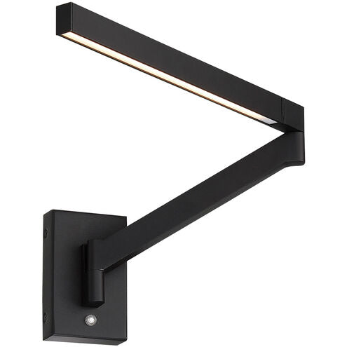 Beam Headboard Light Wall Light 3 inch 8 watt Black Wall Sconce Modern Forms