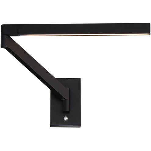 Beam Headboard Light Wall Light 3 inch 8 watt Black Wall Sconce Modern Forms