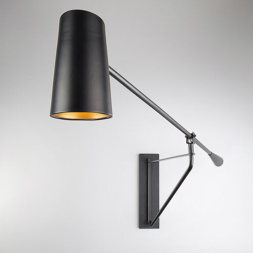 Stylus 4 inch 12.00 watt Black Headboard Light Wall Light Wall Sconce Modern Forms