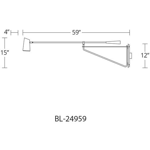 Stylus 4 inch 12.00 watt Black Headboard Light Wall Light Wall Sconce Modern Forms
