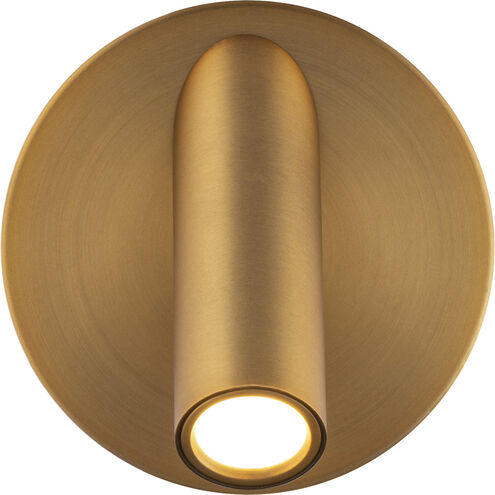 Aspire LED Aged Brass Adjustable Reading Portable Light 5 inch Wall Sconce Modern Forms