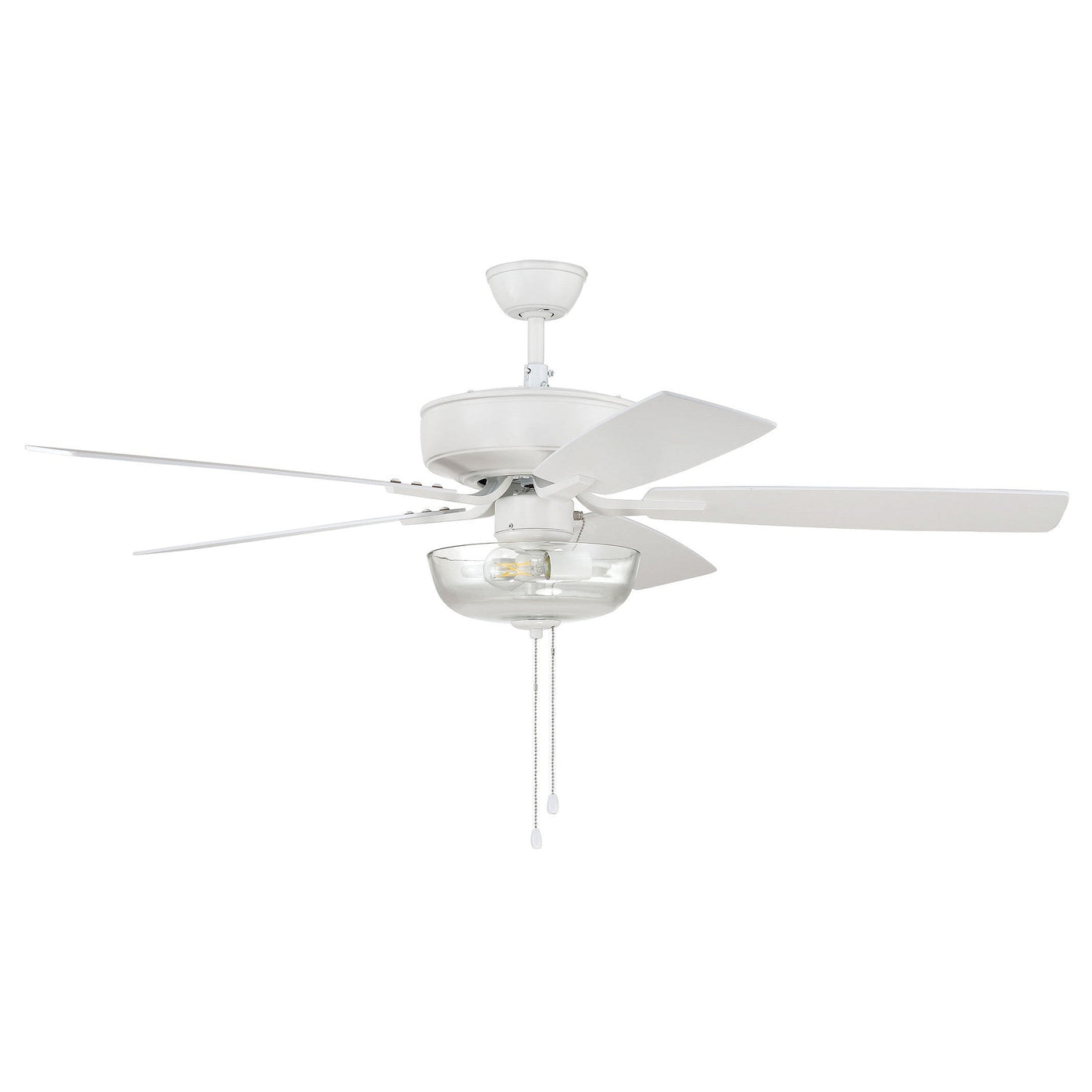 52" Pro Plus 101 in White w/ White/Washed Oak Blades Ceiling Fan CRAFTMADE