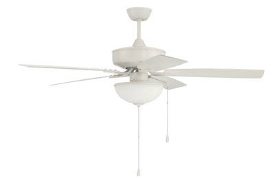 52" Outdoor Pro Plus 211 in White w/ Matte White Blades Ceiling Fan CRAFTMADE