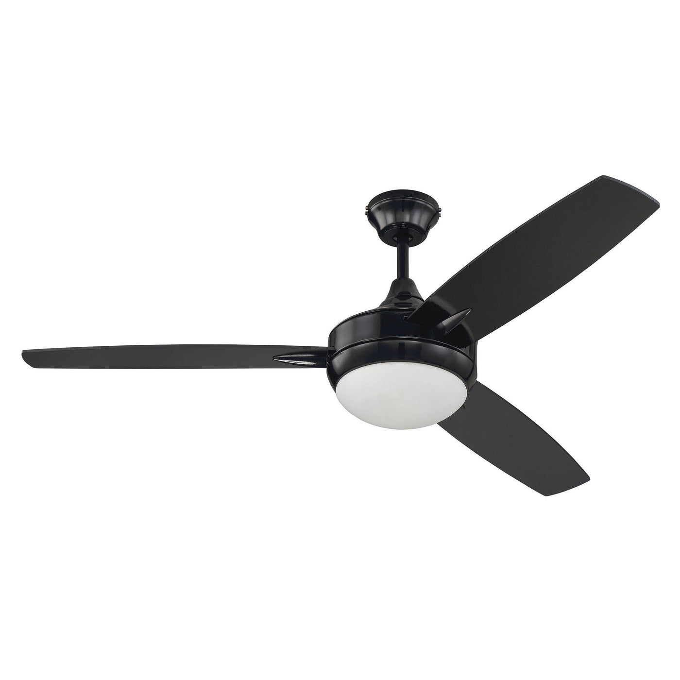 52" Targas in Gloss Black w/ Gloss Black Blades Ceiling Fan CRAFTMADE