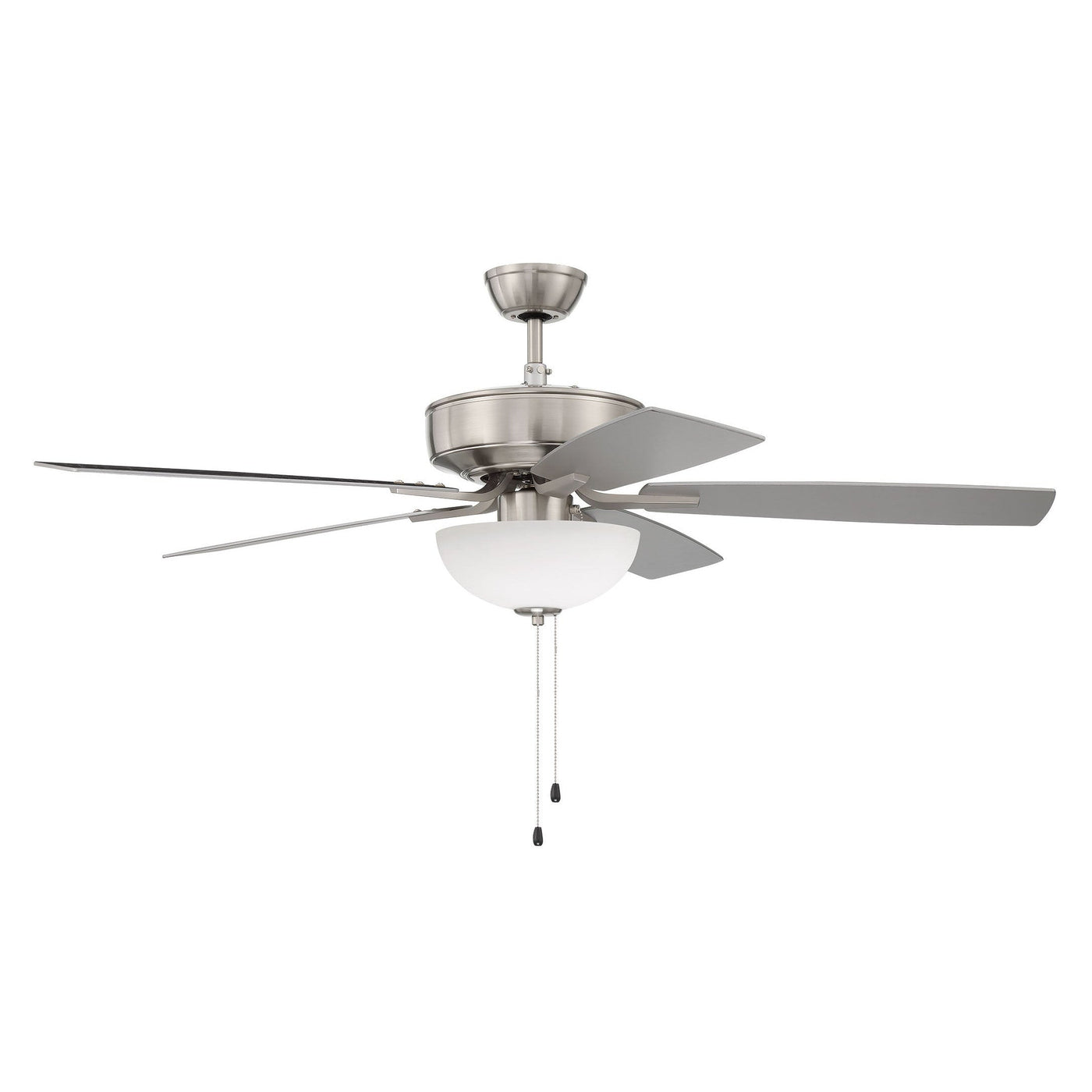 52" Pro Plus 211 in Brushed Polished Nickel w/ Brushed Nickel/Greywood Blades Ceiling Fan CRAFTMADE