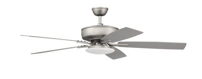 52" Pro Plus 112 in Brushed Nickel w/ Brushed Nickel/Greywood Blades Ceiling Fan CRAFTMADE