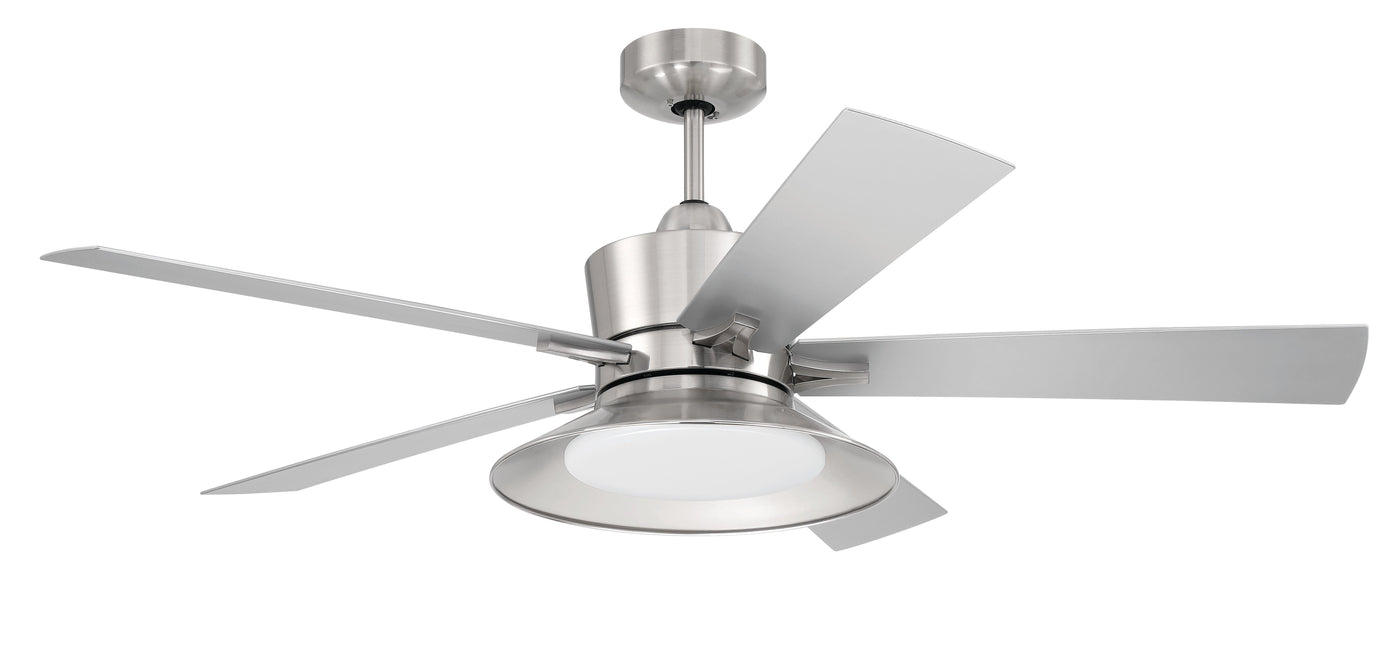 52" Topper in Brushed Polished Nickel w/ Brushed Nickel Blades Ceiling Fan CRAFTMADE