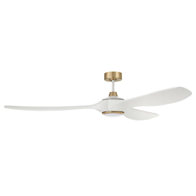 72" Envy in White/Satin Brass w/ White Blades Ceiling Fan CRAFTMADE