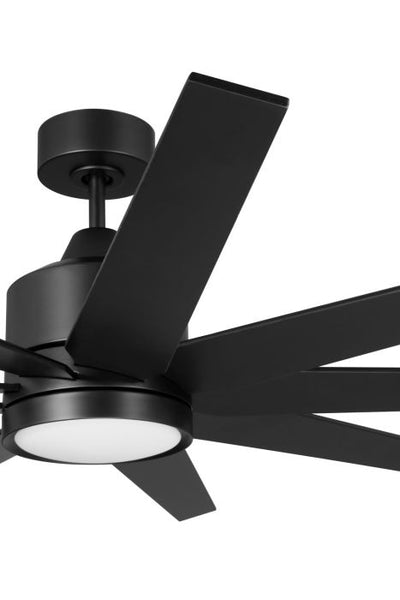 60" Champion Indoor/Outdoor (Damp) in Flat Black w/ Flat Black Blades Ceiling Fan CRAFTMADE