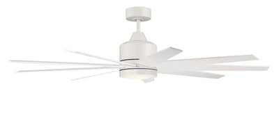 60" Champion Indoor/Outdoor (Damp) in Matte White w/ Matte White Blades Ceiling Fan CRAFTMADE