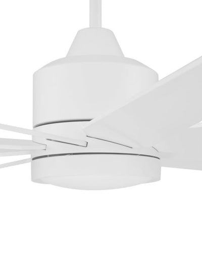 60" Champion Indoor/Outdoor (Damp) in Matte White w/ Matte White Blades Ceiling Fan CRAFTMADE