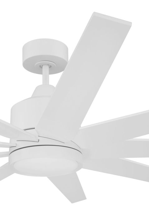 60" Champion Indoor/Outdoor (Damp) in Matte White w/ Matte White Blades Ceiling Fan CRAFTMADE