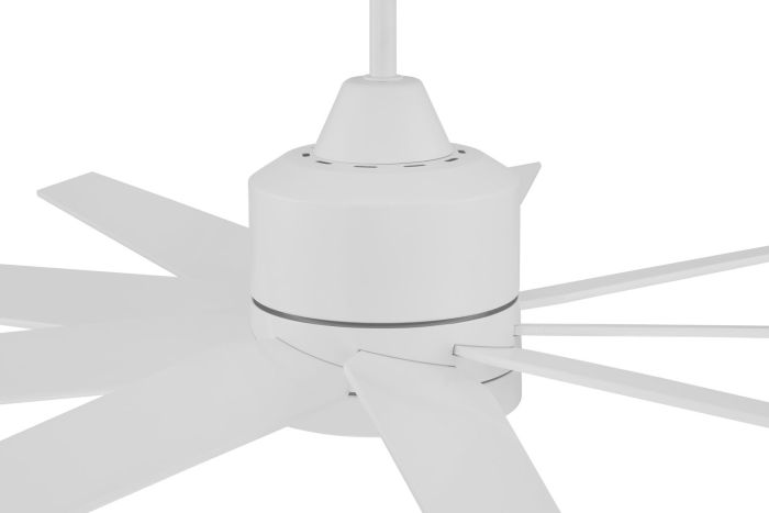 60" Champion Indoor/Outdoor (Damp) in Matte White w/ Matte White Blades Ceiling Fan CRAFTMADE