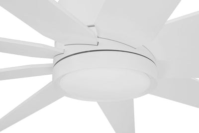 60" Champion Indoor/Outdoor (Damp) in Matte White w/ Matte White Blades Ceiling Fan CRAFTMADE