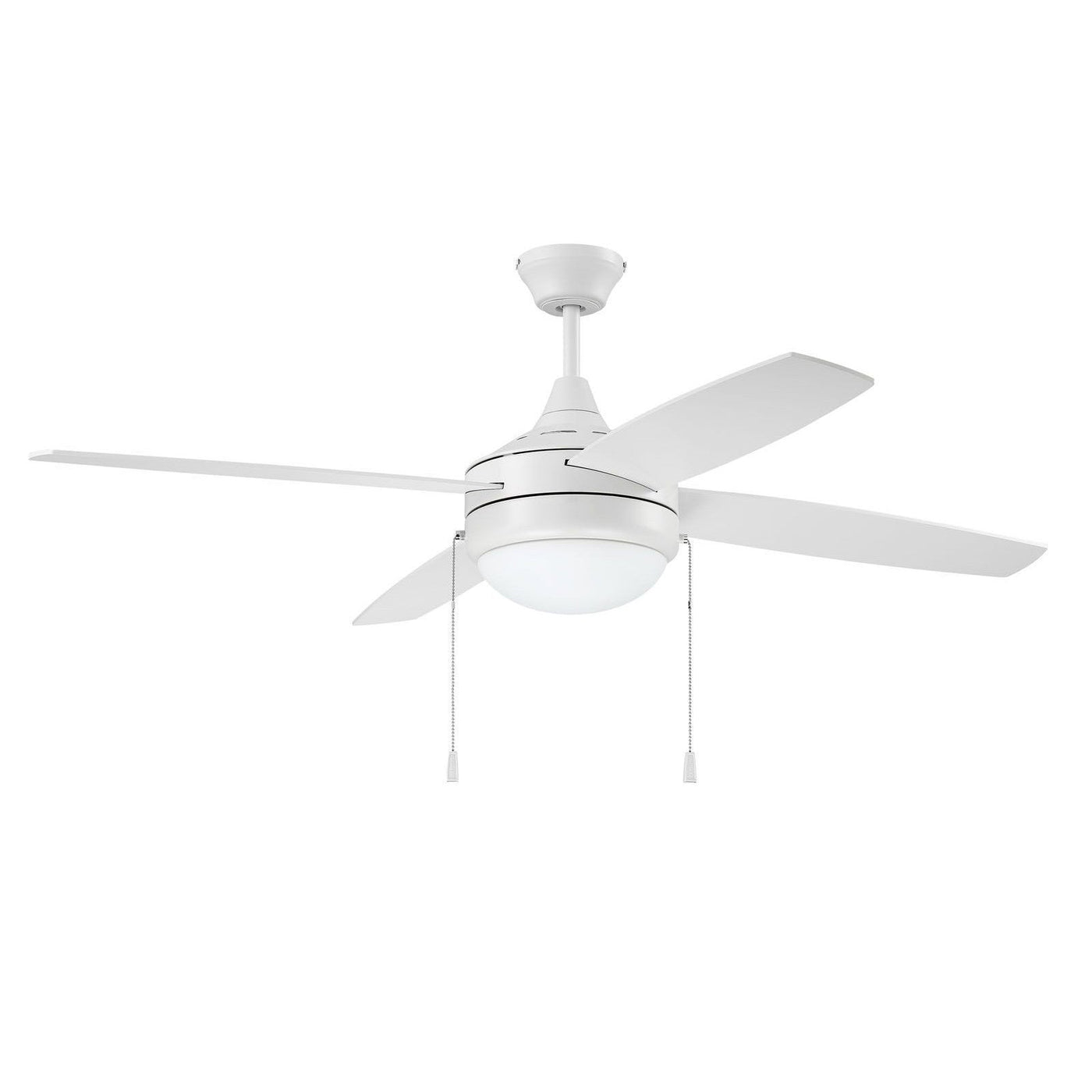 52" Phaze 4 in White w/ White Blades Ceiling Fan CRAFTMADE