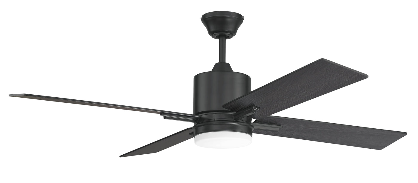 52" Teana in Flat Black  w/ Flat Black/Greywood Blades Ceiling Fan CRAFTMADE