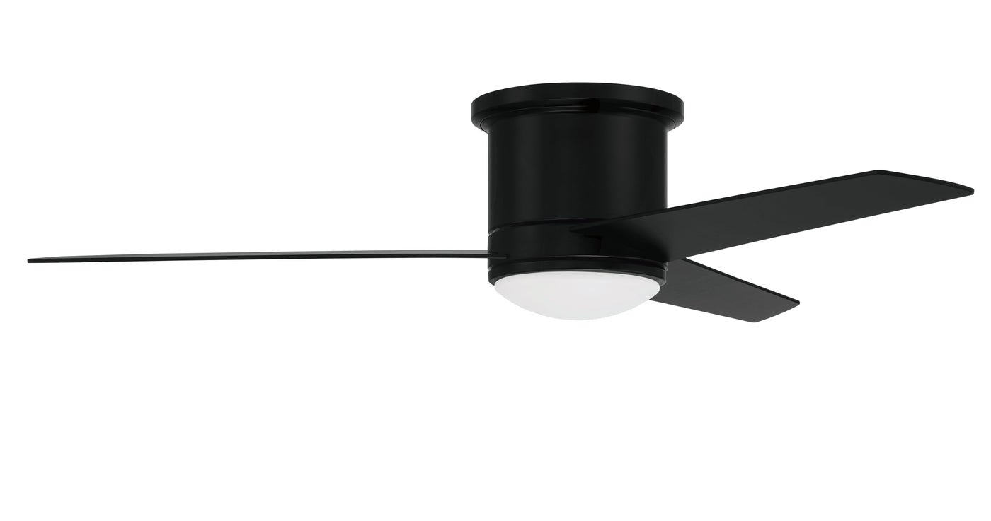 52" Cole in Flat Black  w/ Flat Black/Greywood Blades Ceiling Fan CRAFTMADE