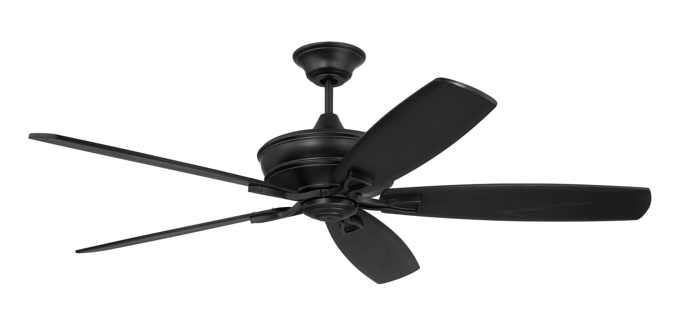 60" Santori Indoor/Outdoor (Damp) in Flat Black w/ Flat Black Blades Ceiling Fan CRAFTMADE