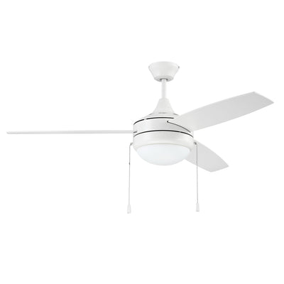 52" Phaze Energy Star 3 in White w/ White Blades Ceiling Fan CRAFTMADE