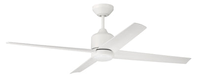 52" Quell Fan, White Finish, White Blades. LED Light, WIFI and Control Included Ceiling Fan CRAFTMADE