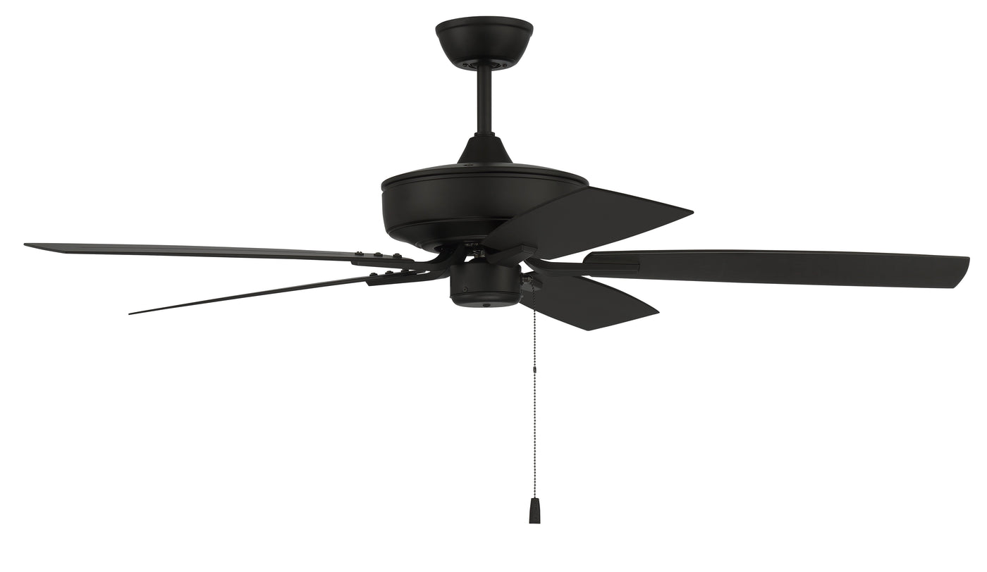 52" Outdoor Pro Plus 52 in Flat Black w/ Flat Black Blades Ceiling Fan CRAFTMADE