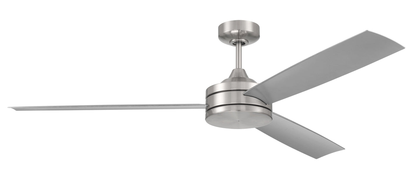 62" Inspo Indoor Fan in Brushed Polished Nickel w/ Brushed Nickel Blades Ceiling Fan CRAFTMADE