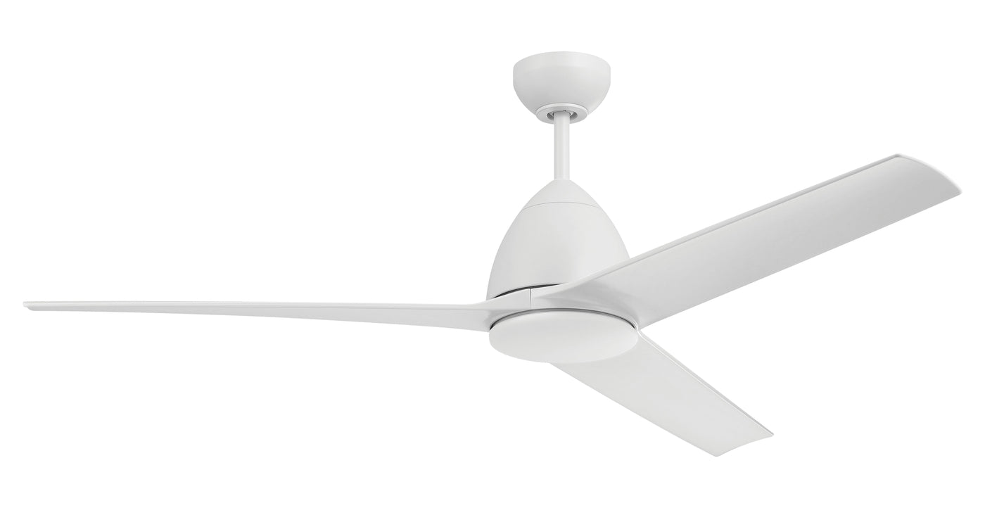 54" Nitro in White w/ White Blades Ceiling Fan CRAFTMADE