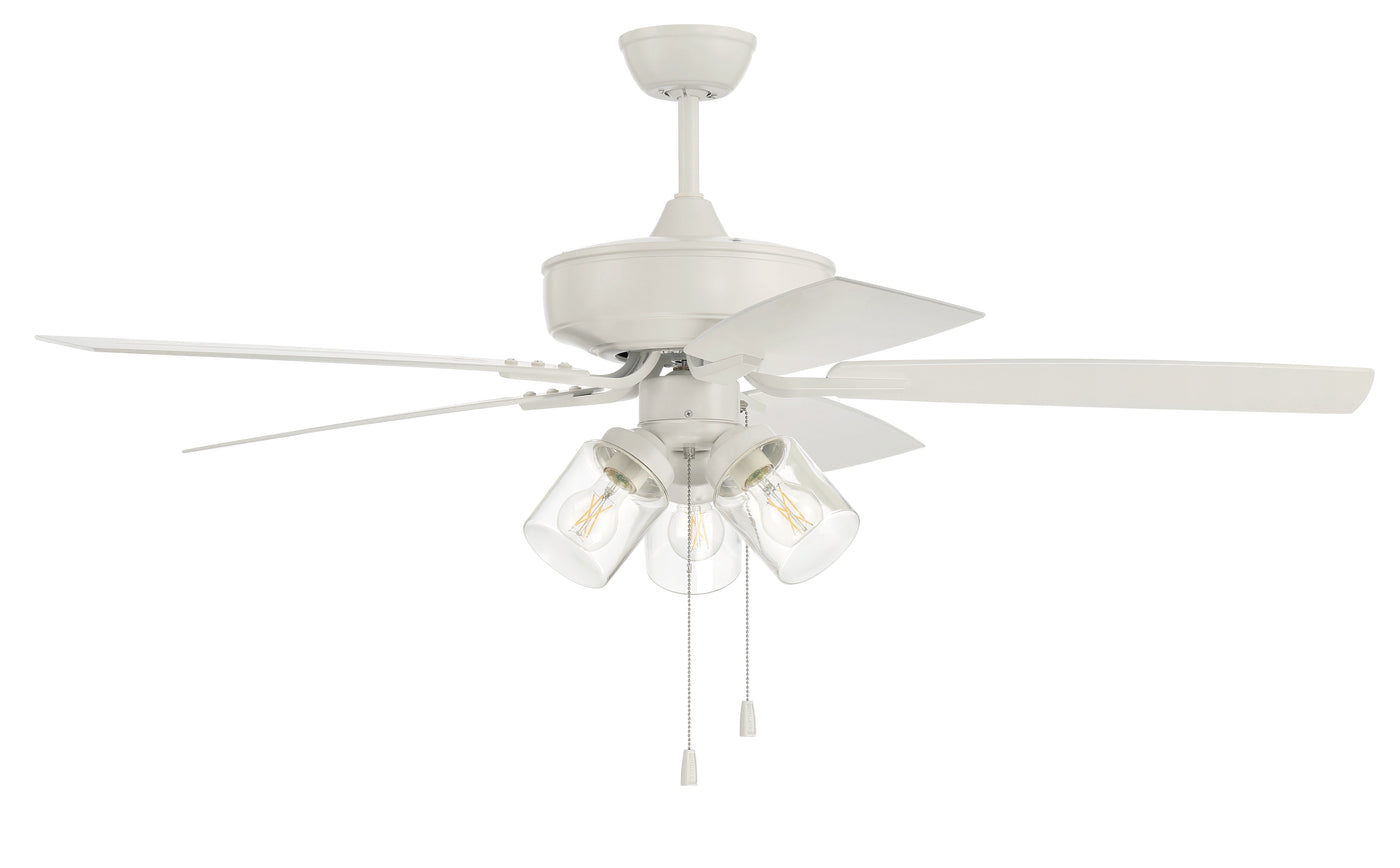 52" Outdoor Pro Plus 104 in White w/ Matte White Blades Ceiling Fan CRAFTMADE