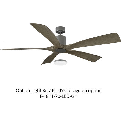 Aviator 70in 1-Light Ceiling Fan LED Light Kit Graphite 3000K Ceiling Fan Modern Forms