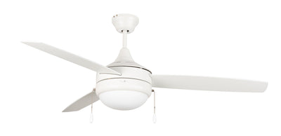 52" Phaze 3 in White w/ White Blades Ceiling Fan CRAFTMADE