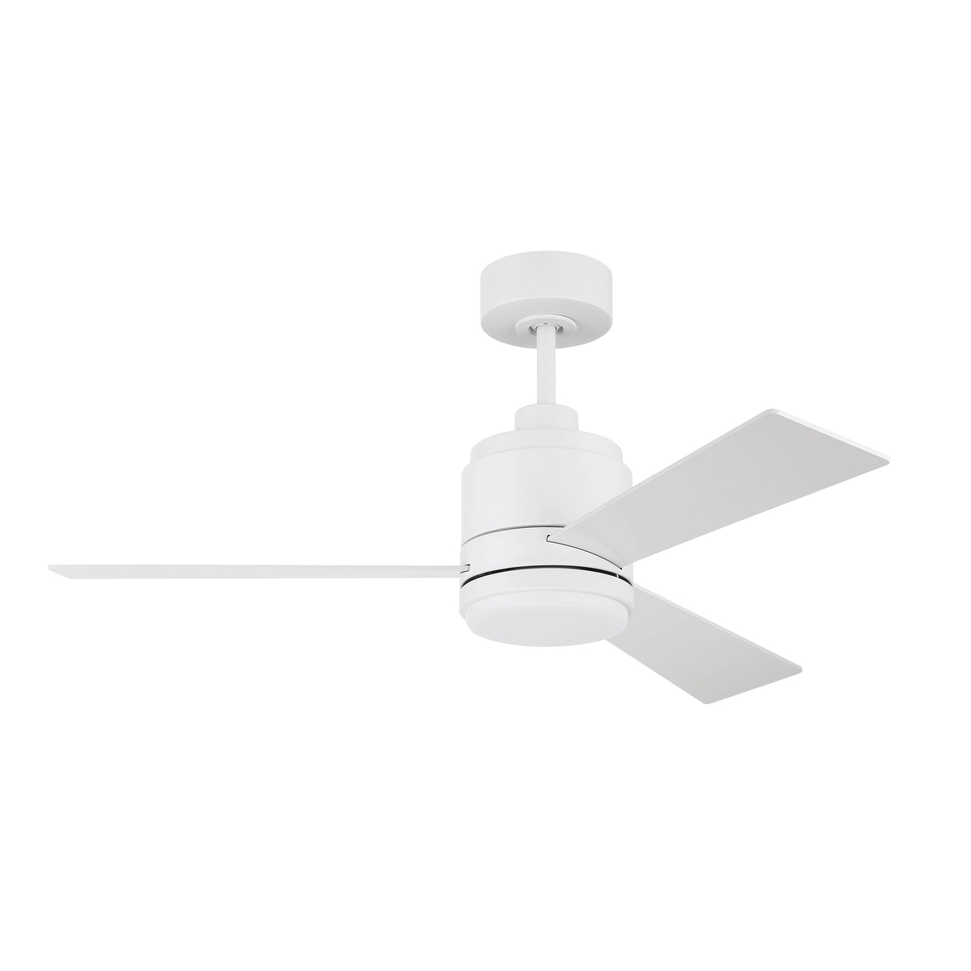 42" McCoy 3-Blade in White w/ White Blades Ceiling Fan CRAFTMADE