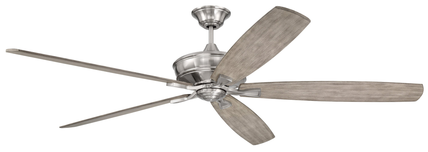 72" Santori in Brushed Polished Nickel w/ Coffee Blades Ceiling Fan CRAFTMADE