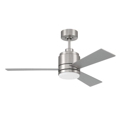 42" McCoy 3-Blade in Brushed Polished Nickel w/ Brushed Nickel Blades Ceiling Fan CRAFTMADE