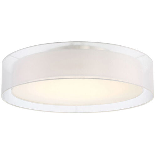 Metropolis LED Brushed Nickel Semi Flush Mount Ceiling Light 30in Semi Flush Modern Forms