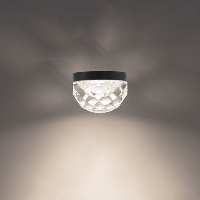 Cascade 1 Light 6 inch Black Flush Mount Ceiling Light Flush Mount Modern Forms