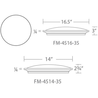 Puck Flush Mount Ceiling Light in 14in LED 14 inch Brushed Nickel Flush Mount Modern Forms