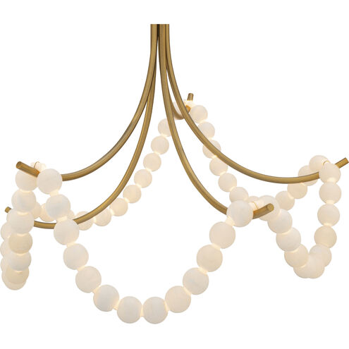 Parel 1 Light 46 inch Aged Brass Semi-Flush Mount Ceiling Light Semi Flush Modern Forms