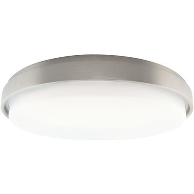 Zenith LED 15 inch Titanium Flush Mount Ceiling Light in 3500K Has EM Backup Battery Flush Mount Modern Forms
