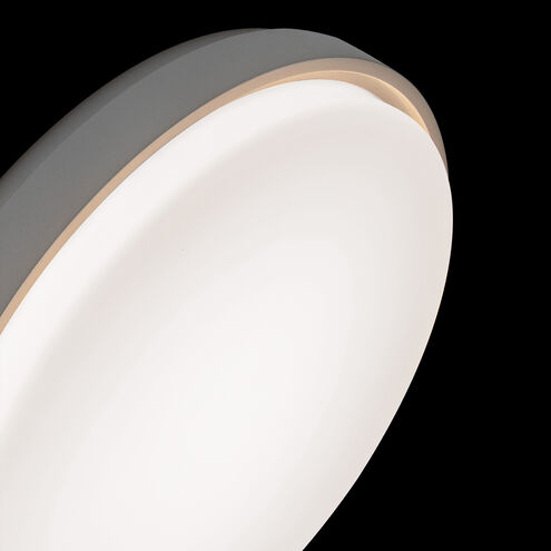 Zenith LED 15 inch Titanium Flush Mount Ceiling Light in 2700K, Has EM Backup Battery Flush Mount Modern Forms