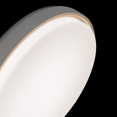 Zenith LED 15 inch Titanium Flush Mount Ceiling Light in 3000K Has EM Backup Battery Flush Mount Modern Forms