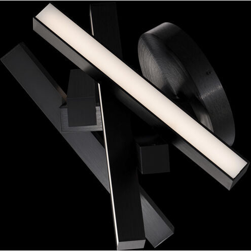 Chaos Semi-Flush Mount Ceiling Light 1 Light 17.3 inch Black Semi Flush Modern Forms