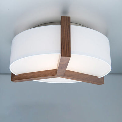 Segment LED 21 inch Dark Walnut Flush Mount Ceiling Light Flush Mount Modern Forms