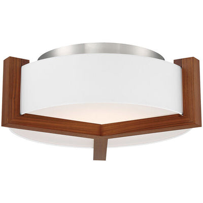 Segment LED 21 inch Dark Walnut Flush Mount Ceiling Light Flush Mount Modern Forms