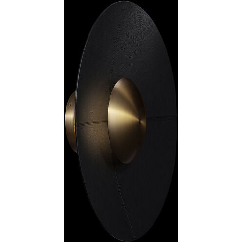 Brody 1 Light 22 inch Black with Aged Brass Semi-Flush Mount Ceiling Light Semi Flush Modern Forms
