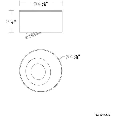 I Spy 1 Light 5 inch Black Outdoor Flush Mount Exterior Modern Forms