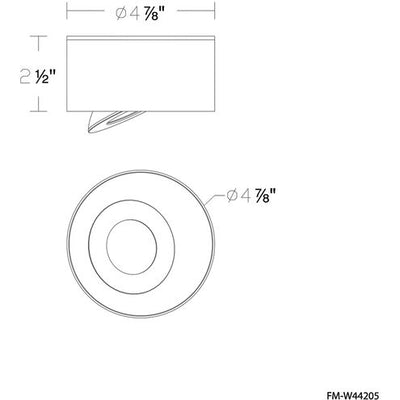 I Spy 1 Light 5 inch Black Outdoor Flush Mount Exterior Modern Forms