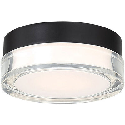 Pi LED Black Flush Mount Ceiling Light in 3000K 6in Flush Mount Modern Forms