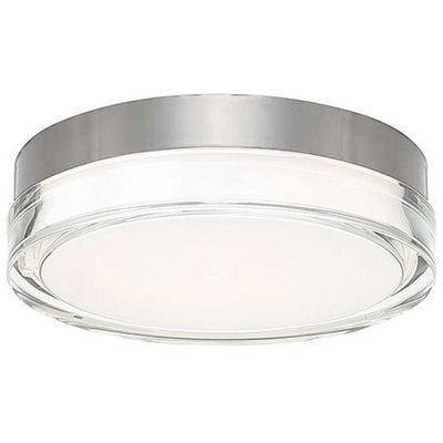Pi LED Stainless Steel Flush Mount Ceiling Light 3500K 9in Flush Mount Modern Forms