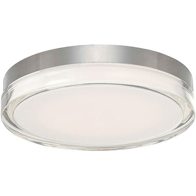 Pi LED Stainless Steel Flush Mount Ceiling Light 3500K 12in Flush Mount Modern Forms